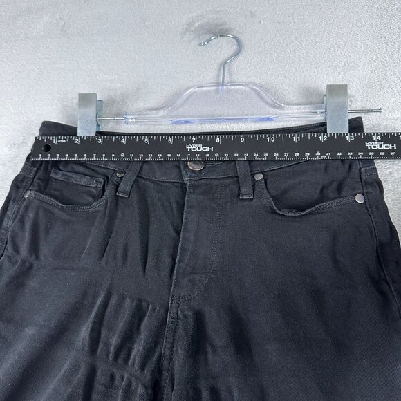 Paige Hoxton Ultra Skinny Jeans Womens Size 26 Mid Rise Stretch Black - Picture 7 of 12